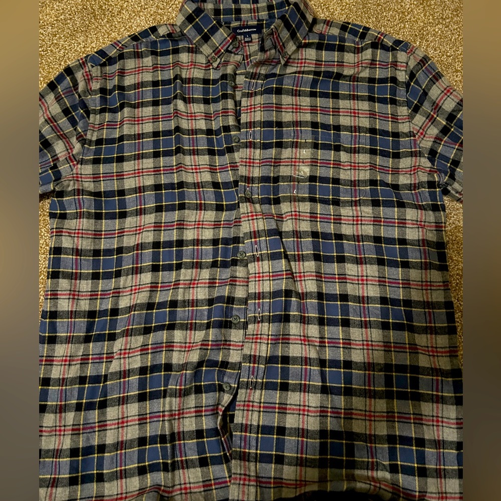 Croft and barrow flannel xl. Never worn